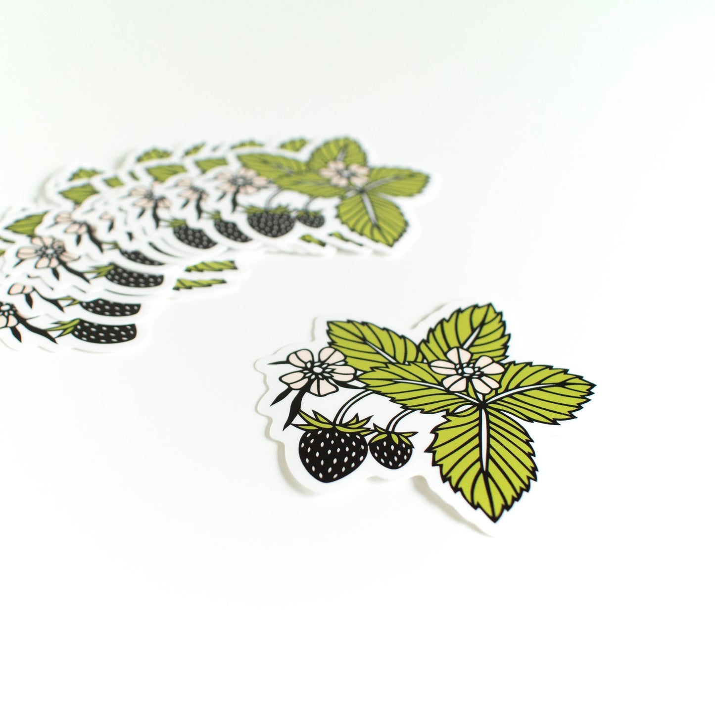 Strawberry vinyl sticker