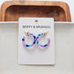 Cam Mini Hoops - Purple Party // Earrings, Jewelry, Gifts