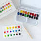 Watercolor paint set 18 colors with brush