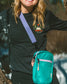 Recycled Crossbody Bag | Teal/Lavender