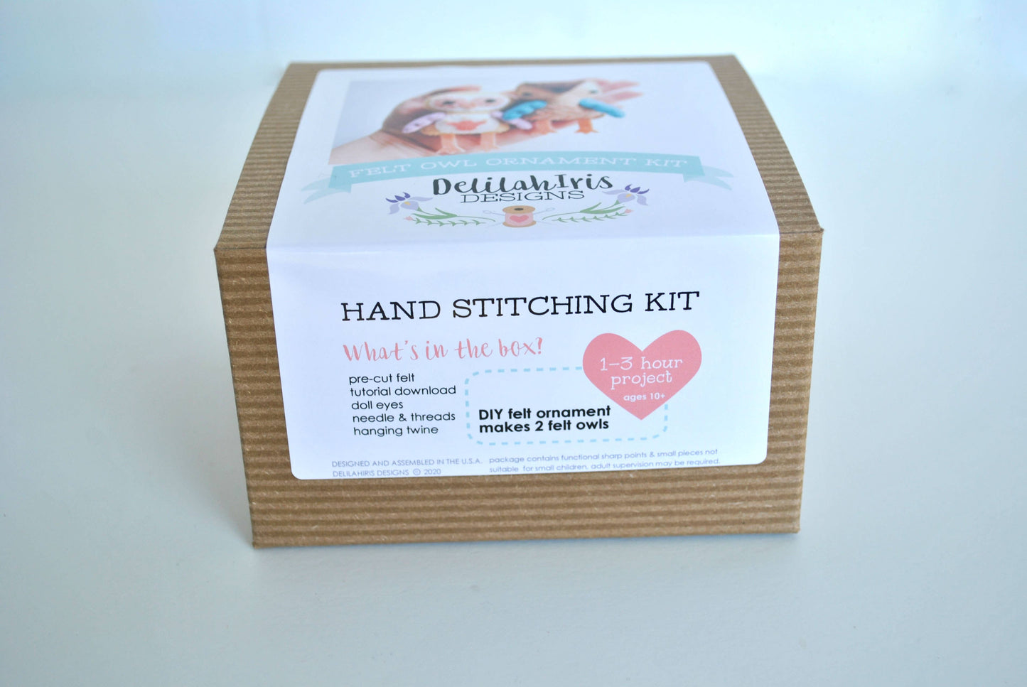 DIY Craft Kit - Owl Felt Ornament Sewing Kit