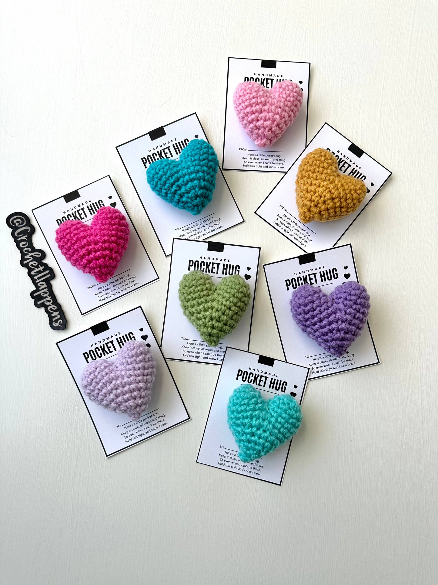 Pocket Hugs - Set of 8 - Made to Order