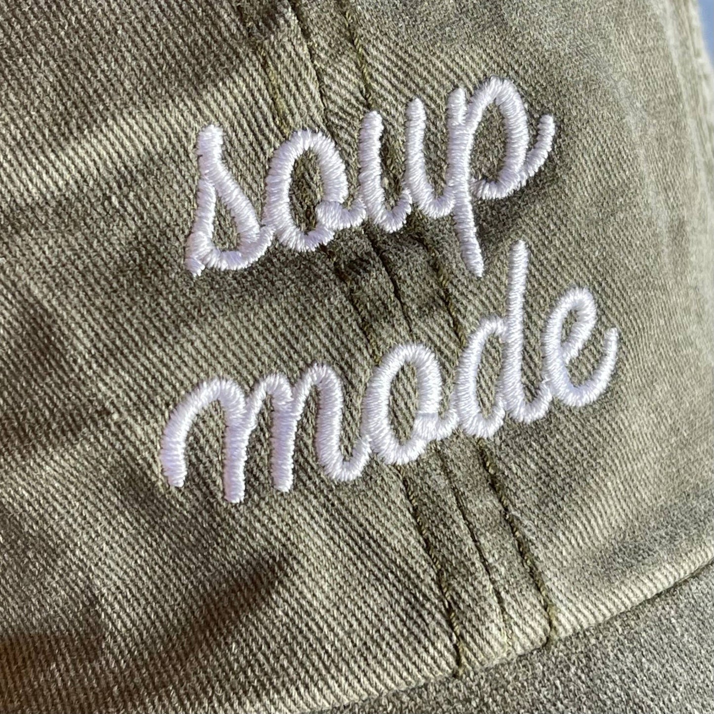 Soup Mode Baseball Cap Dad Hat in Brown or Olive