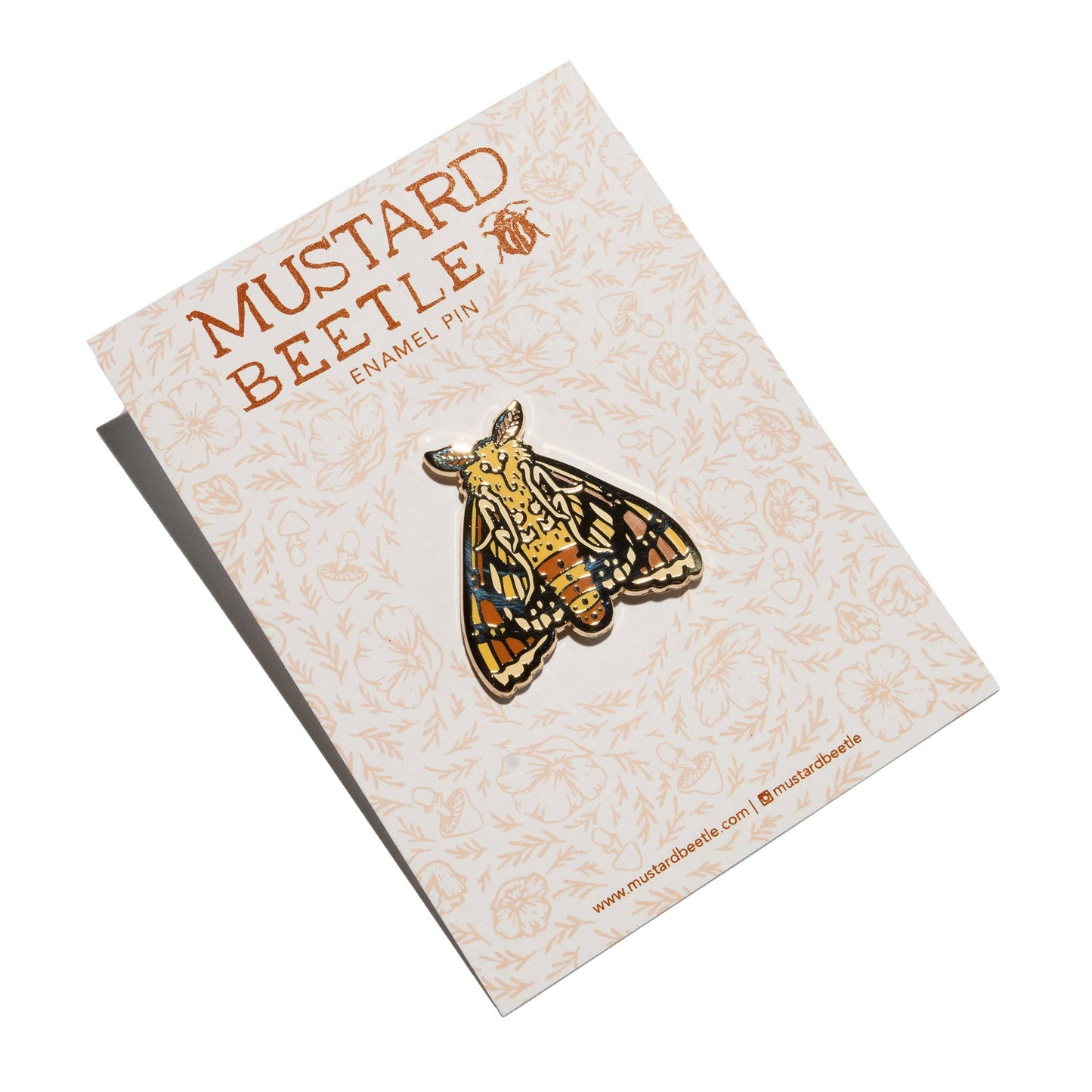 Moth Enamel Pin 1.25”, Entomology Pin