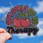 Hot girls go to therapy sticker hydroflask journal planner