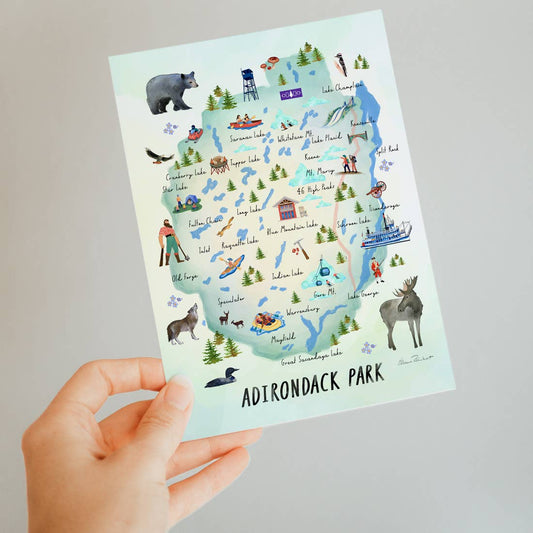 Adirondack Park Folded Notecard, Individual Card