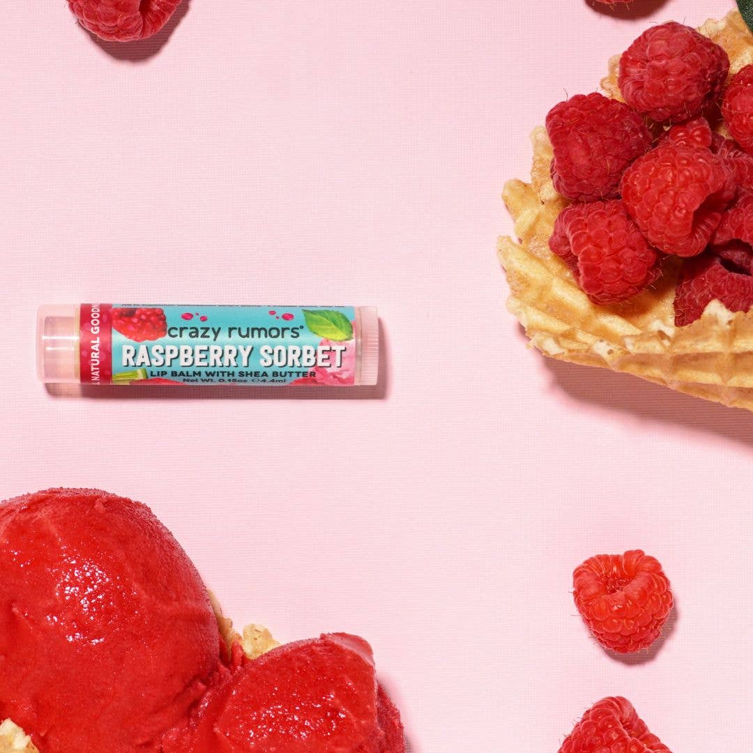 All Natural, Vegan Raspberry Sorbet Lip Balm