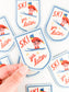 Ski Ya Later Patch | Retro Skiing Embroidered Iron On Patch 
