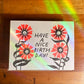 Birthday Flowers Letterpress Card