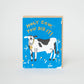 Holy Cow Congrats Letterpress Greeting Card by Egg Press