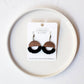 Macrame Knotted Semi-Circle Earrings - Pick Your Own: Natural