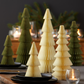 Honeycomb trees, vintage folding paper, Christmas, Winter