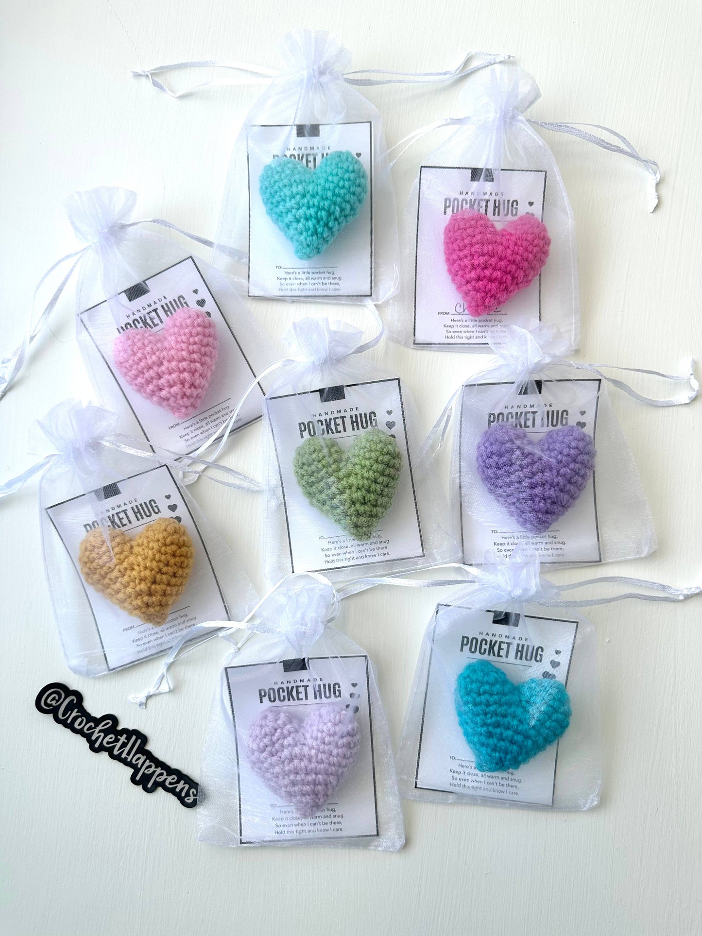 Pocket Hugs - Set of 8 - Made to Order