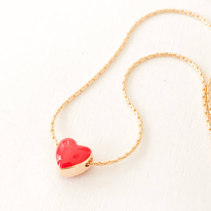Tiny Heart Necklace | 24K Gold Plated | Valentine's Gift