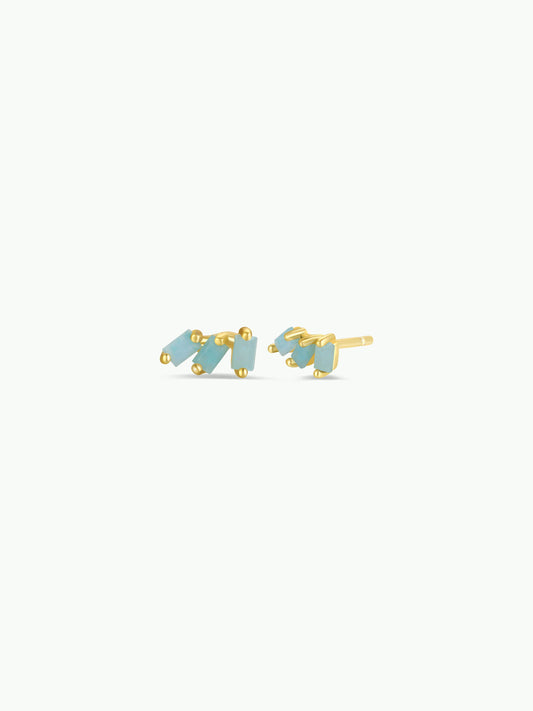 Offset Trio - Amazonite - Earrings