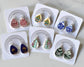Broken Plate Dangle Earring - Teardrop Shape