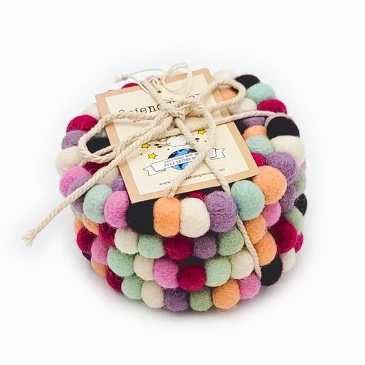 Macarons Eco Coasters and Trivets: Set of 4 - Eco Coasters