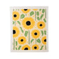 Sunflower Patterned Swedish Dishcloths - Swedish Towels