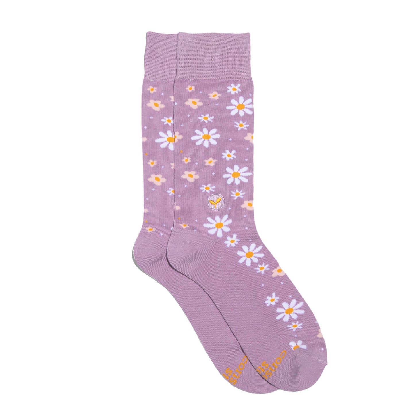 Socks that Plant Trees (Lavender Daisies)