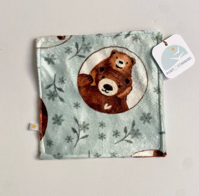 Baby Brown Bear Minky Crinkle Sensory Toy