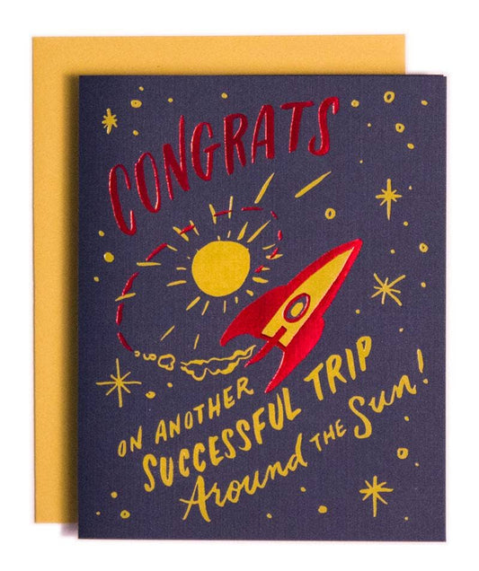 Trip Around The Sun Birthday Card