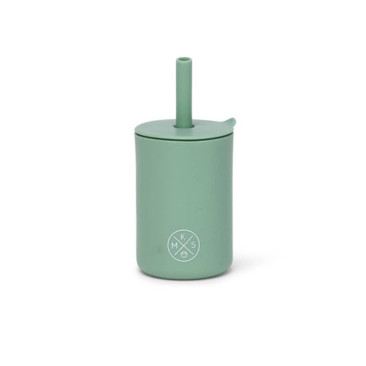 Mini Silicone Straw Cup - Sage