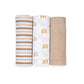 3pk Muslin Receiving Blankets - Rainbows