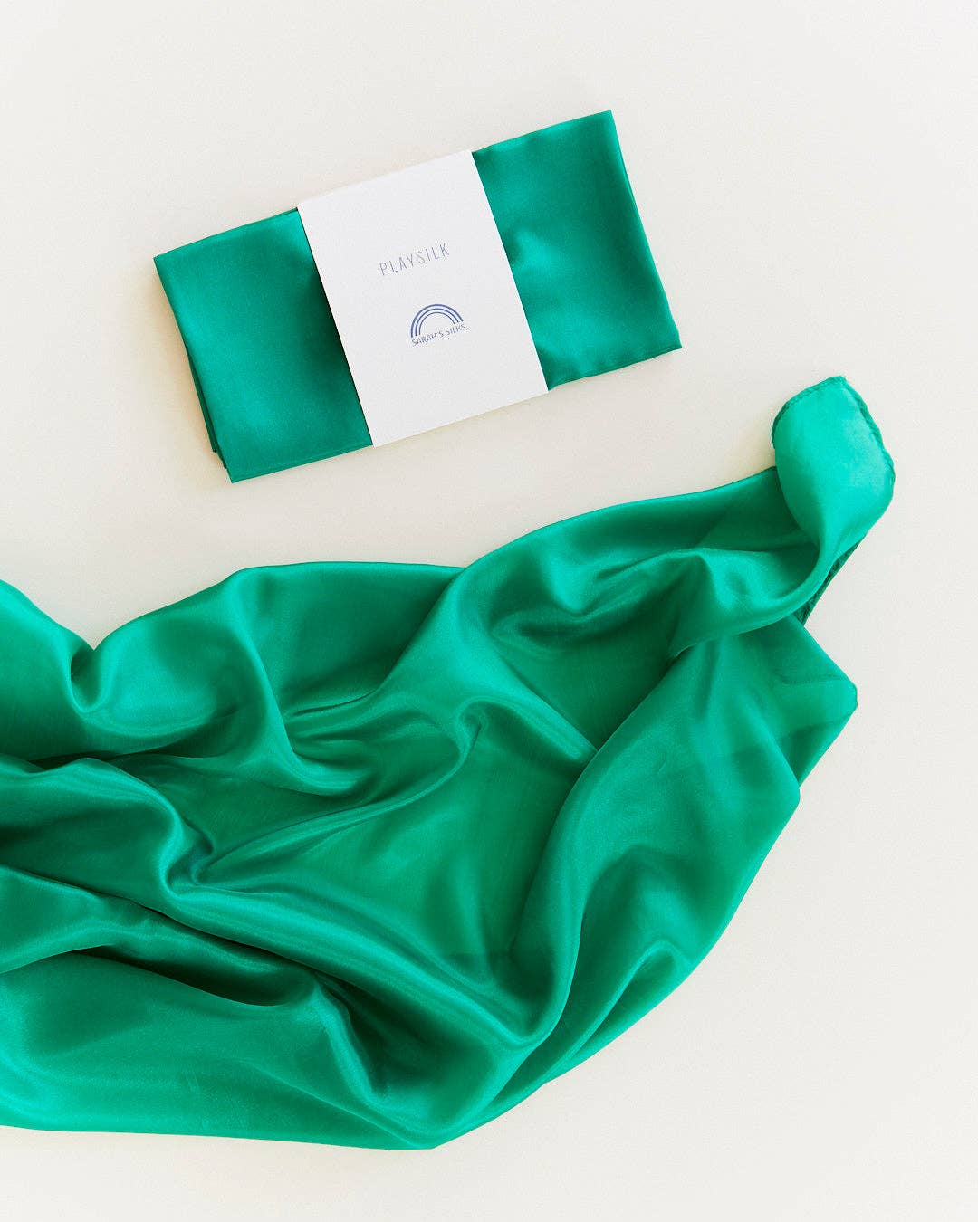 Playsilks - Open-Ended 100% Silk, Natural Waldorf Toys: Emerald