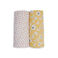 2-pack Cotton Swaddles - Wildflowers & Dots