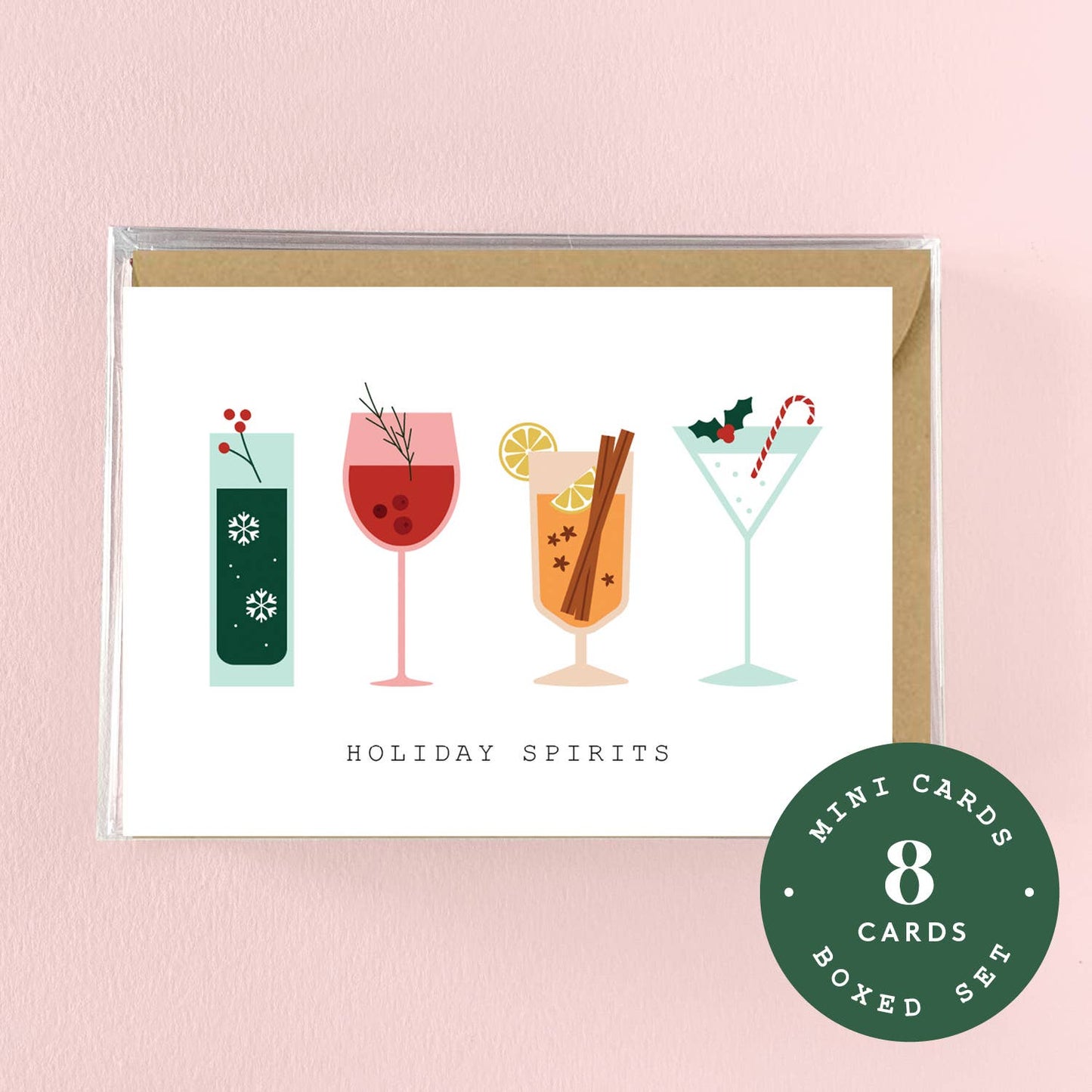 Holiday Spirits Mini Boxed Set -  8 Cards