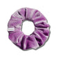 Velvet Light Purple Zipper Pocket Scrunchie