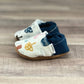 Navy Mushroom Moccasins