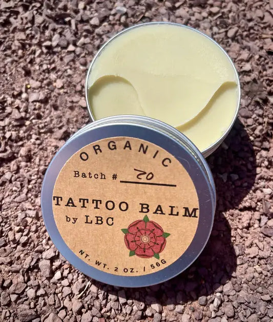 Organic Tattoo Balm by LBC - Natural (Unscented): 0.5-ounce
